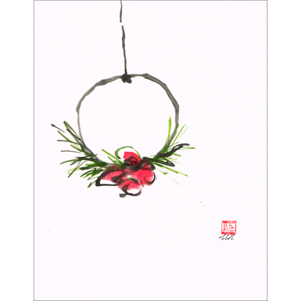 Christmas Decoration  Sumi-e